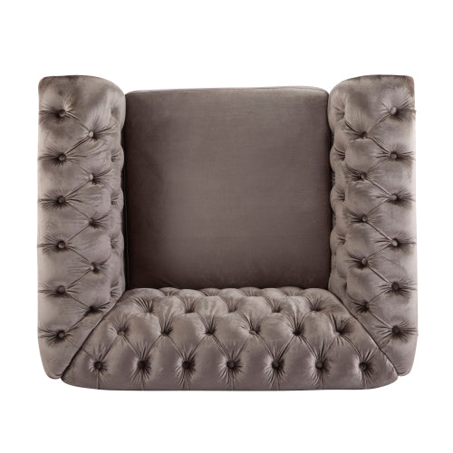 Galilea Chesterfield Velvet Club Chair