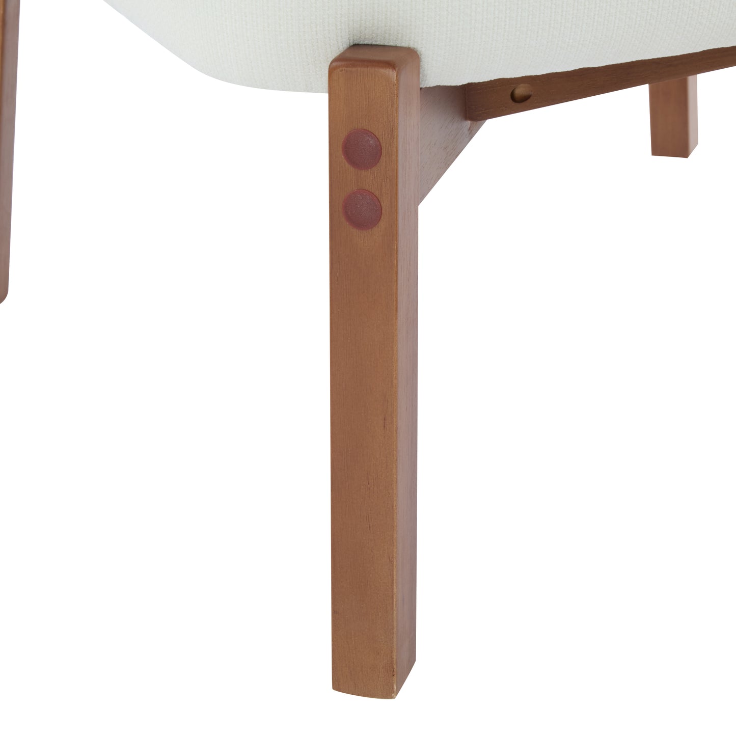 Aphex Modern Beige Lounge Chair with Woven Backrest, Sturdy Wooden Frame,Set of 2