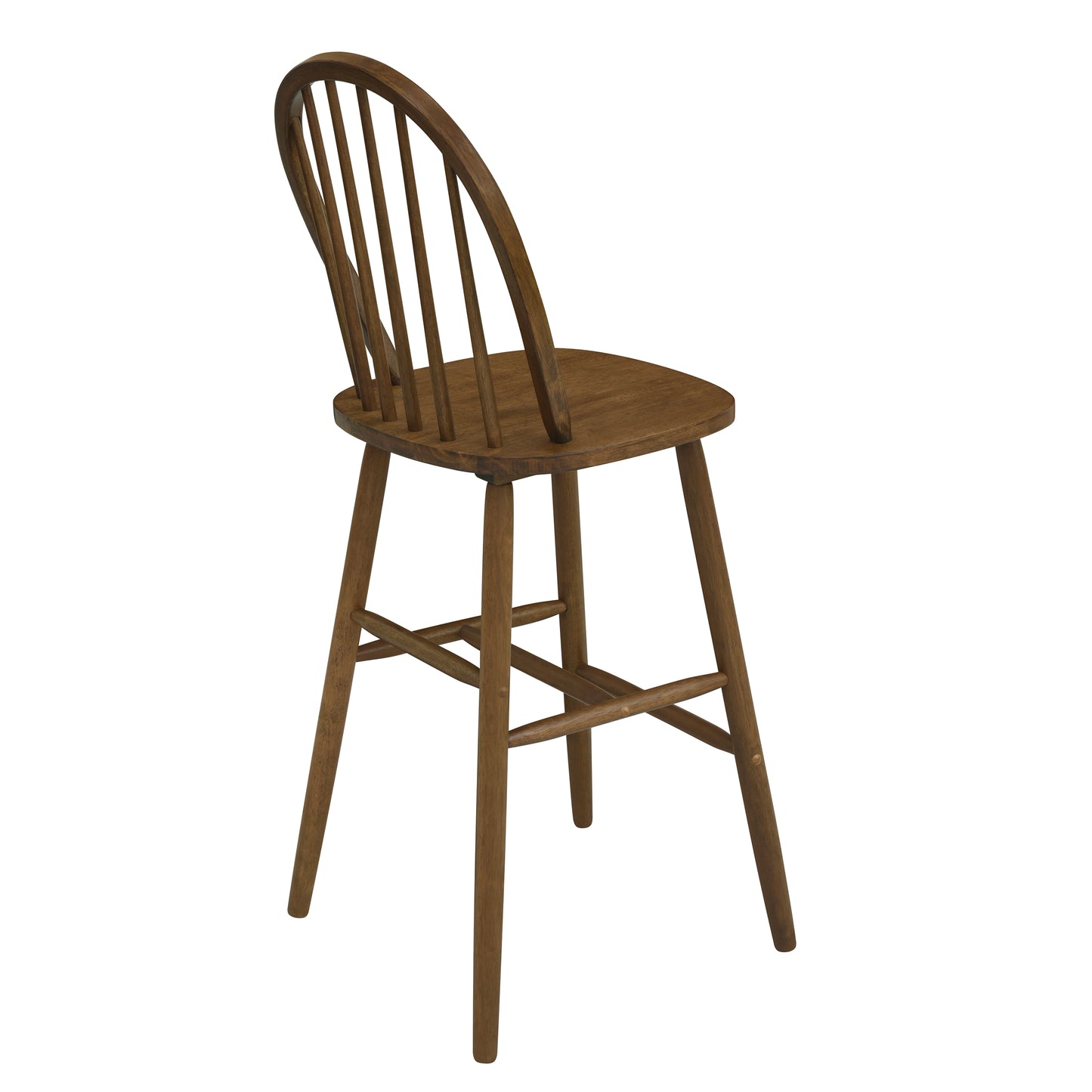 Lopez Farmhouse Spindle Backrest Wood Barstools (Set of 2)