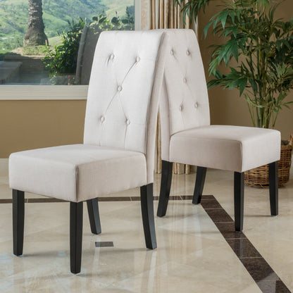 Alexander Natural Fabric Dining Chair (Set of 2)