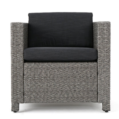 Budva 9pc Outdoor Wicker Sectional Sofa Set w/ Cushions