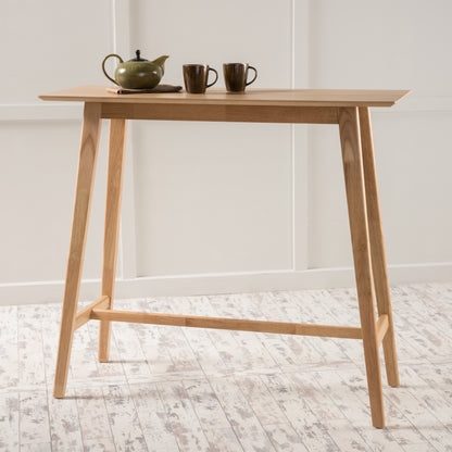Margaret Mid-Century Rectangular Bar Table with Tapered Legs
