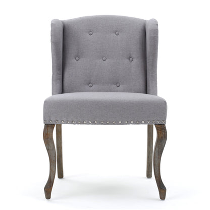 Asheville Modern Fabric Wingback Chair