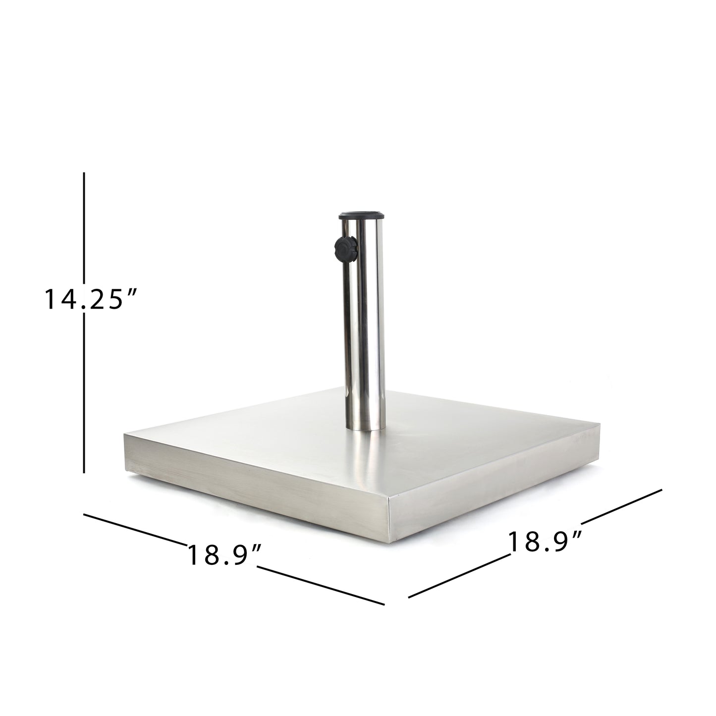 Norcross 66lbs Stainless Steel Square Umbrella Base