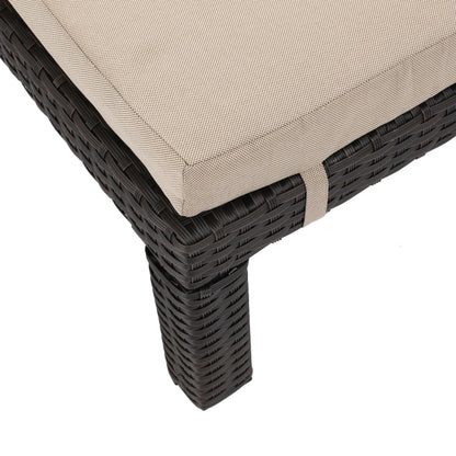 Feronia Outdoor 13 Pc Wicker Patio Set w/ Water Resistant Cushions
