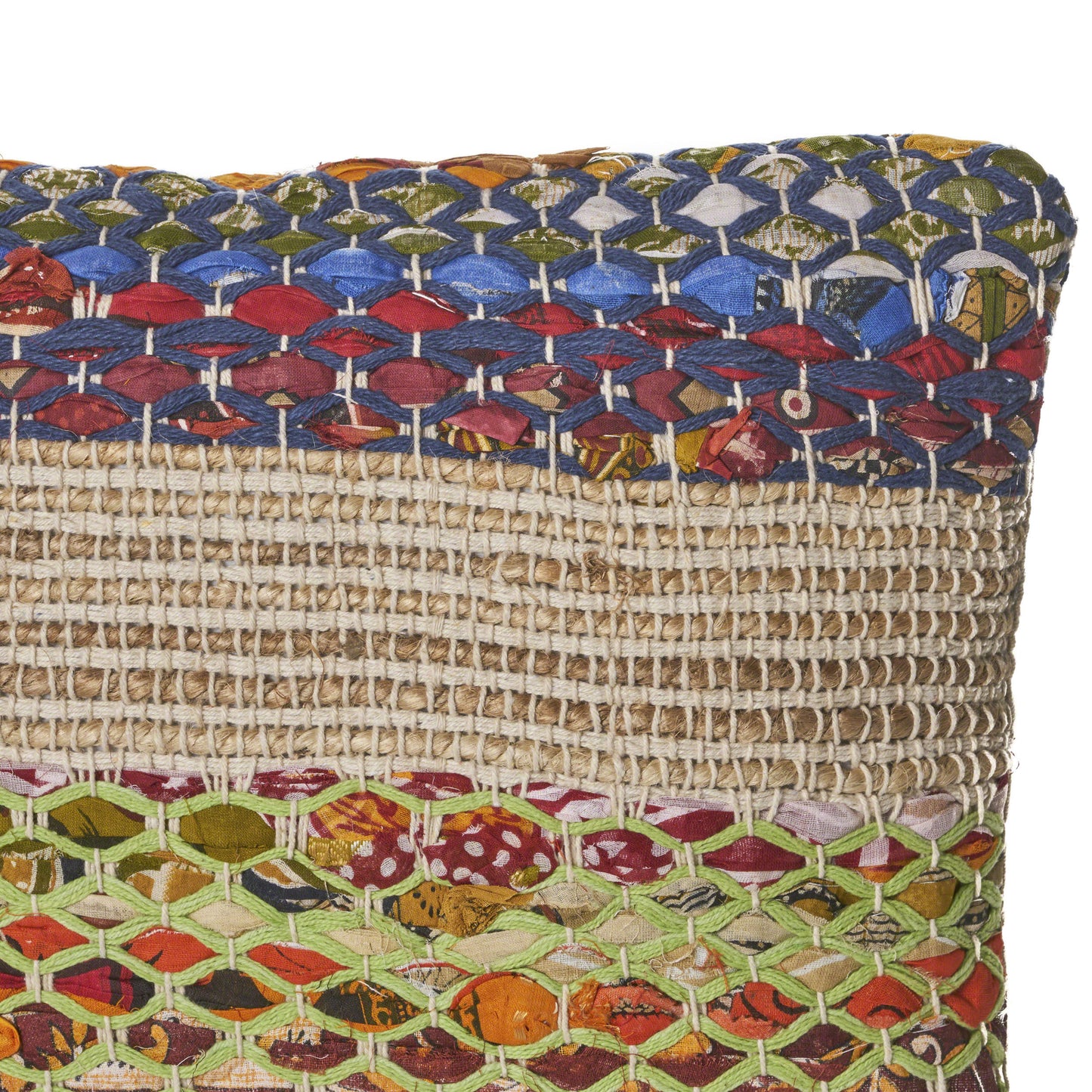 Layson Handcrafted Boho Fabric Pillow