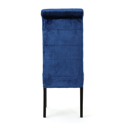 Leona Tall Back Tufted New Velvet Dining Chair (Set of 2)