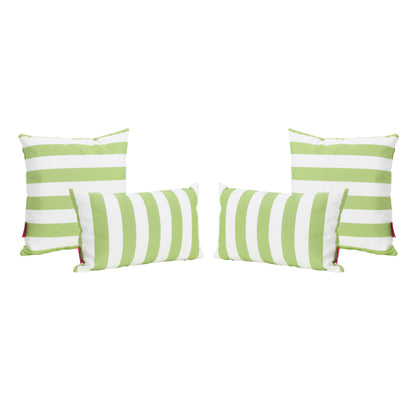 La Jolla Outdoor Water Resistant Square and Rectangular Throw Pillows - Set of 4