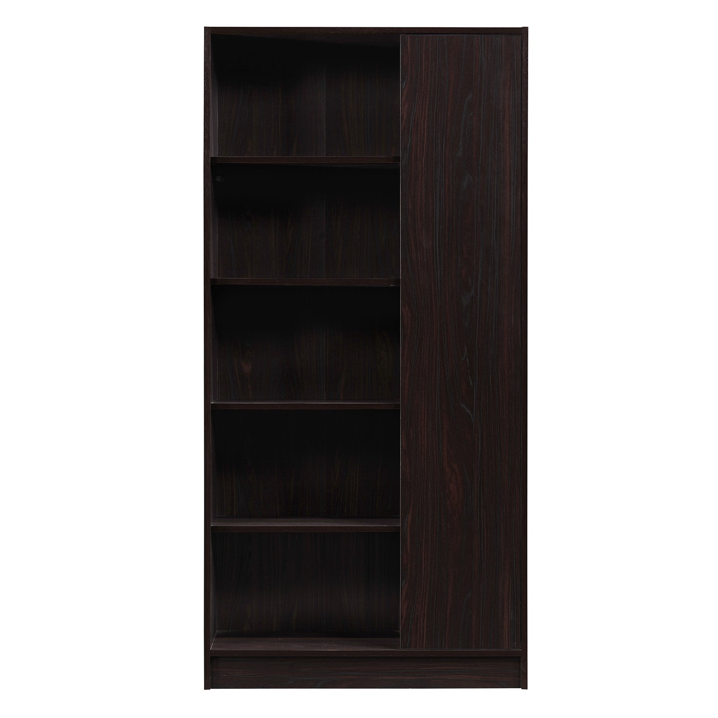 Annabelle Mid Century Modern 5-Shelf Bookcase