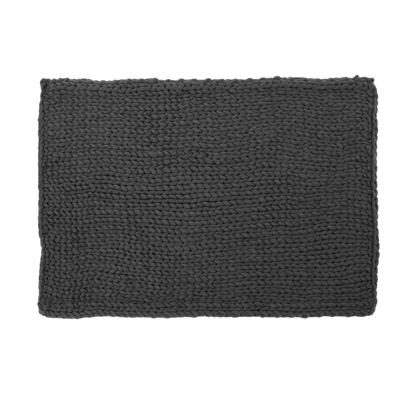 Jacqueline Modern Knit Stitch Fabric Rectangle Throw Blanket