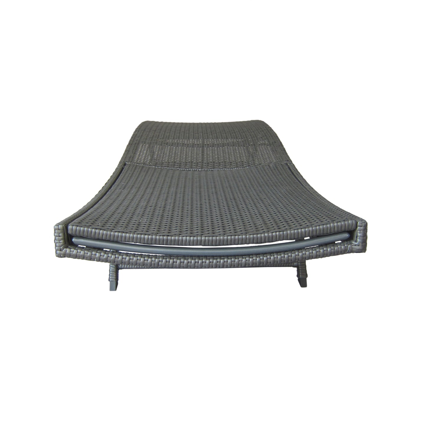 Eliana Outdoor Gray Wicker Chaise Lounge