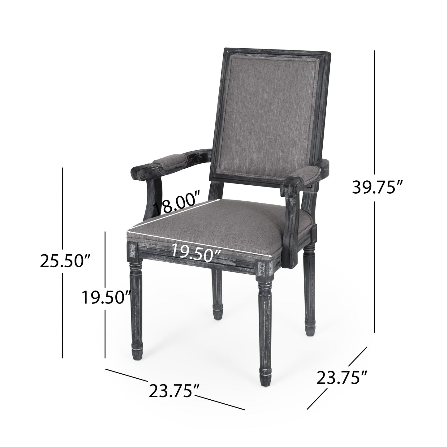 Ashlyn French Country Wood 7-Piece Expandable Dining Set