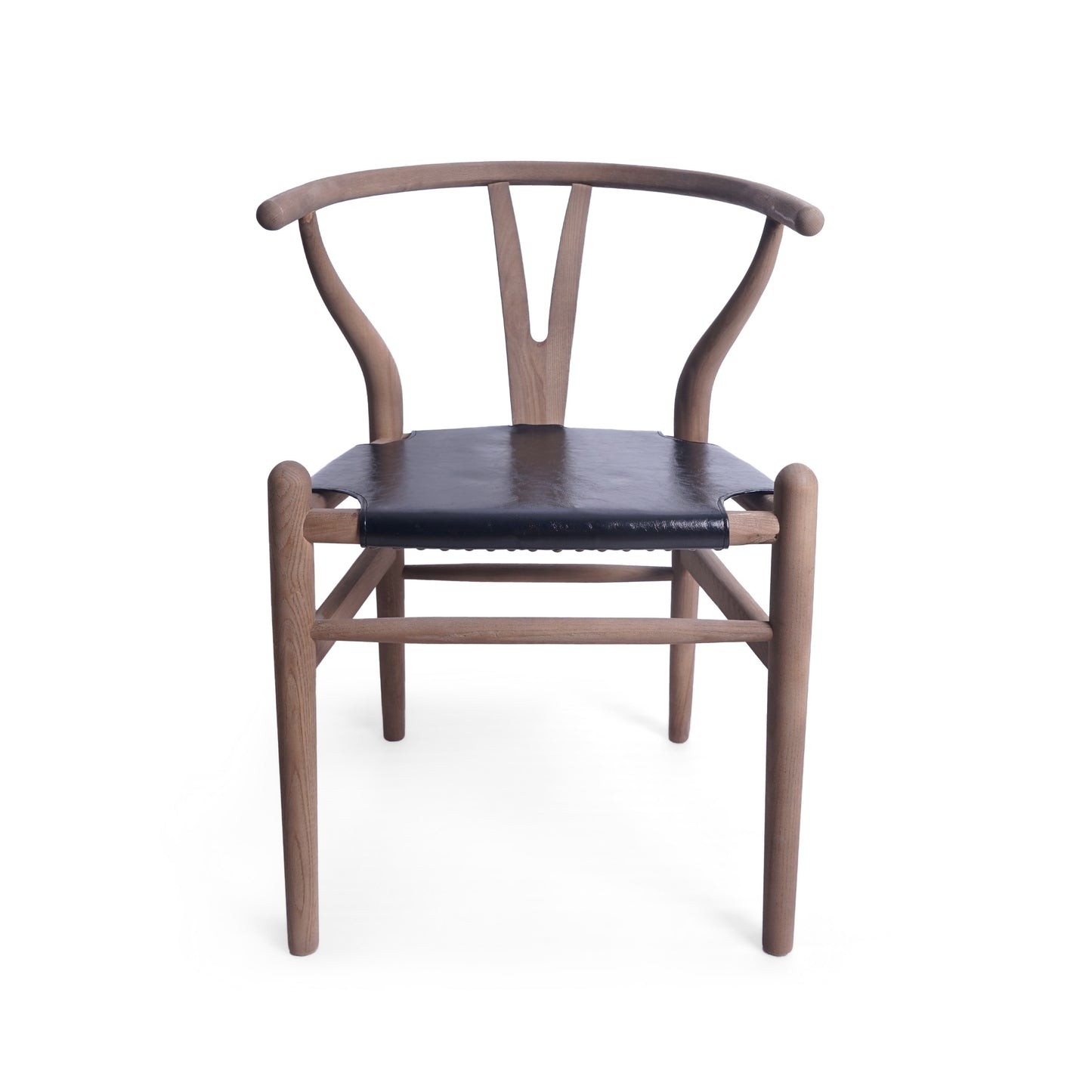 Quince Mid Century Boho Ash Wood Dining Chairs, Set of 2