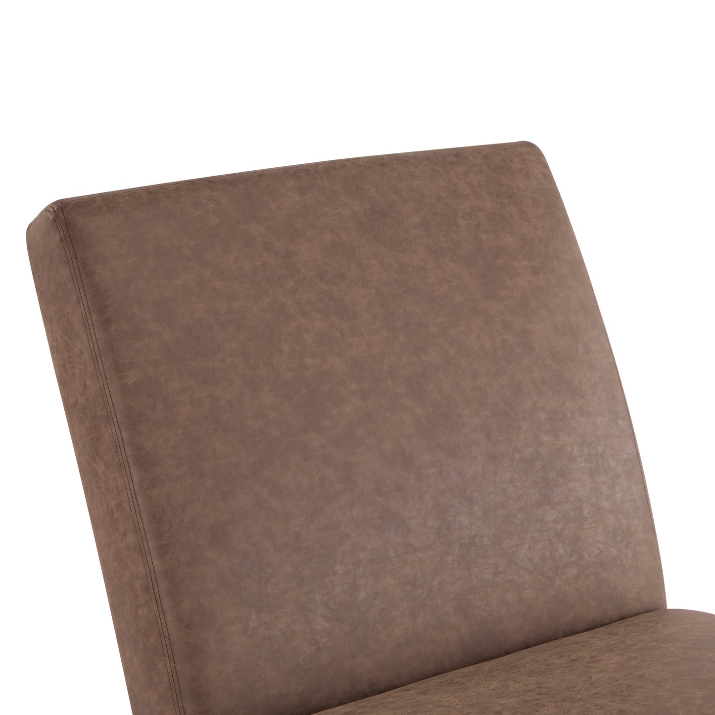 Finlal Modern PU Leather Chaise Lounge, Ergonomic Curved Indoor Lounger