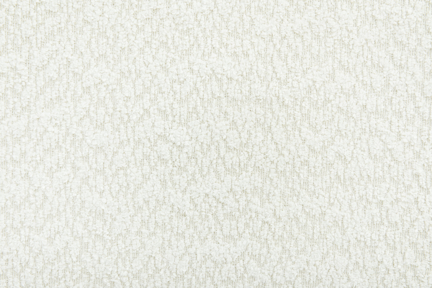 Glaciefer Modern White Boucle Upholstered Bed with Rubberwood Legs