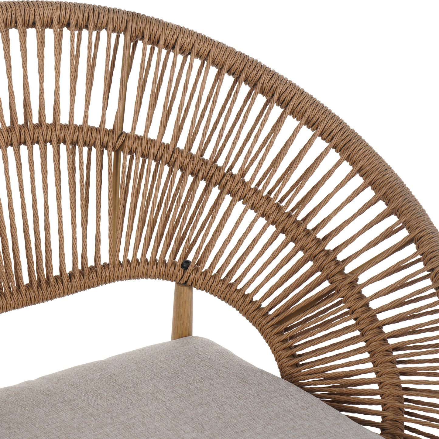 Cyril Outdoor Wicker Papasan Style Dining Chair,Set of 2