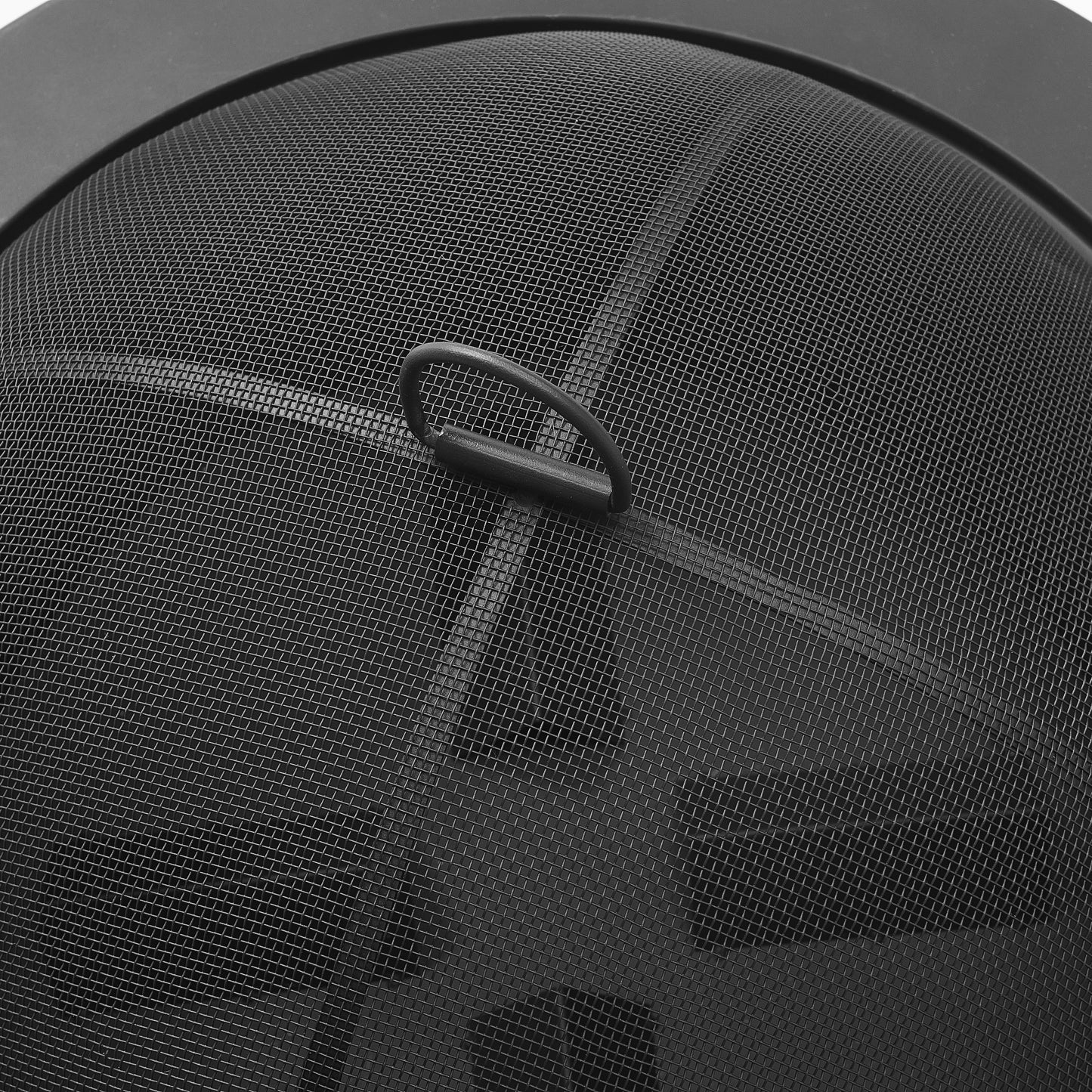 Saskia Modern Wood-Burning Iron Fire Pit in Black