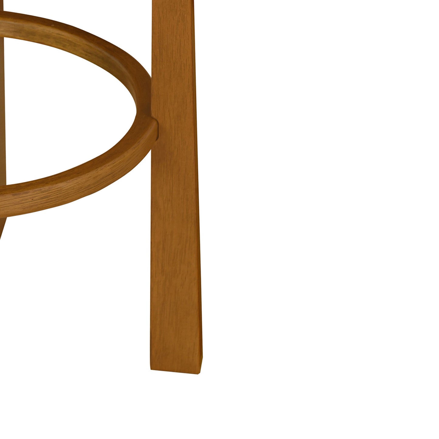 Briony Indoor Wooden Upholstered Barstool,Ivory Upholstery, Set of 2