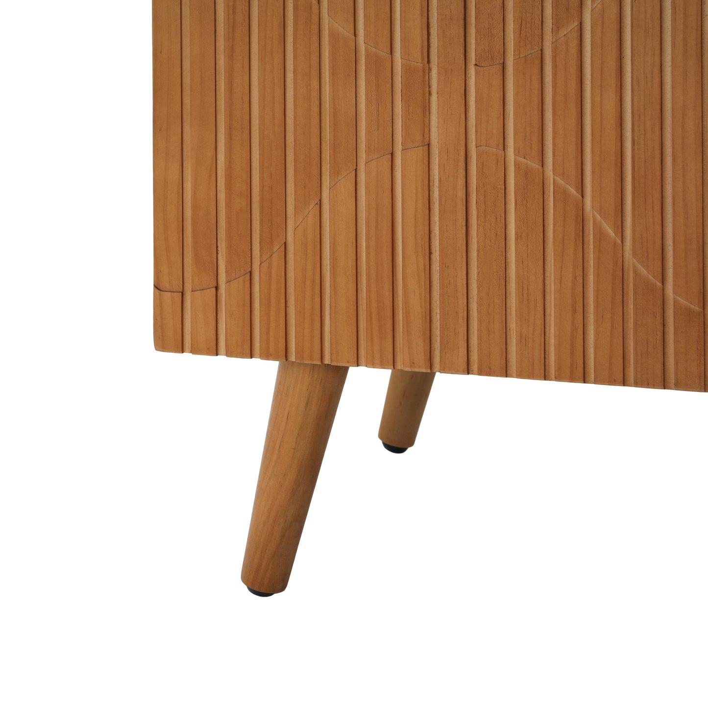 Meliora Modern Fluted Sideboard with Adjustable Shelves