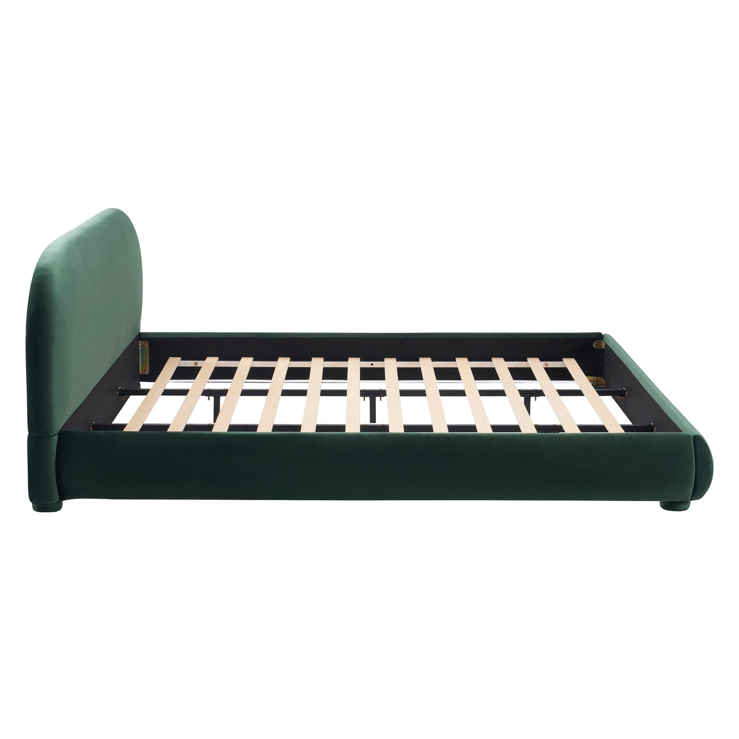 Calla Dark Green Velvet Soft Bed: Light Luxury Texture, Adding a High-end Atmosphere to Bedroom