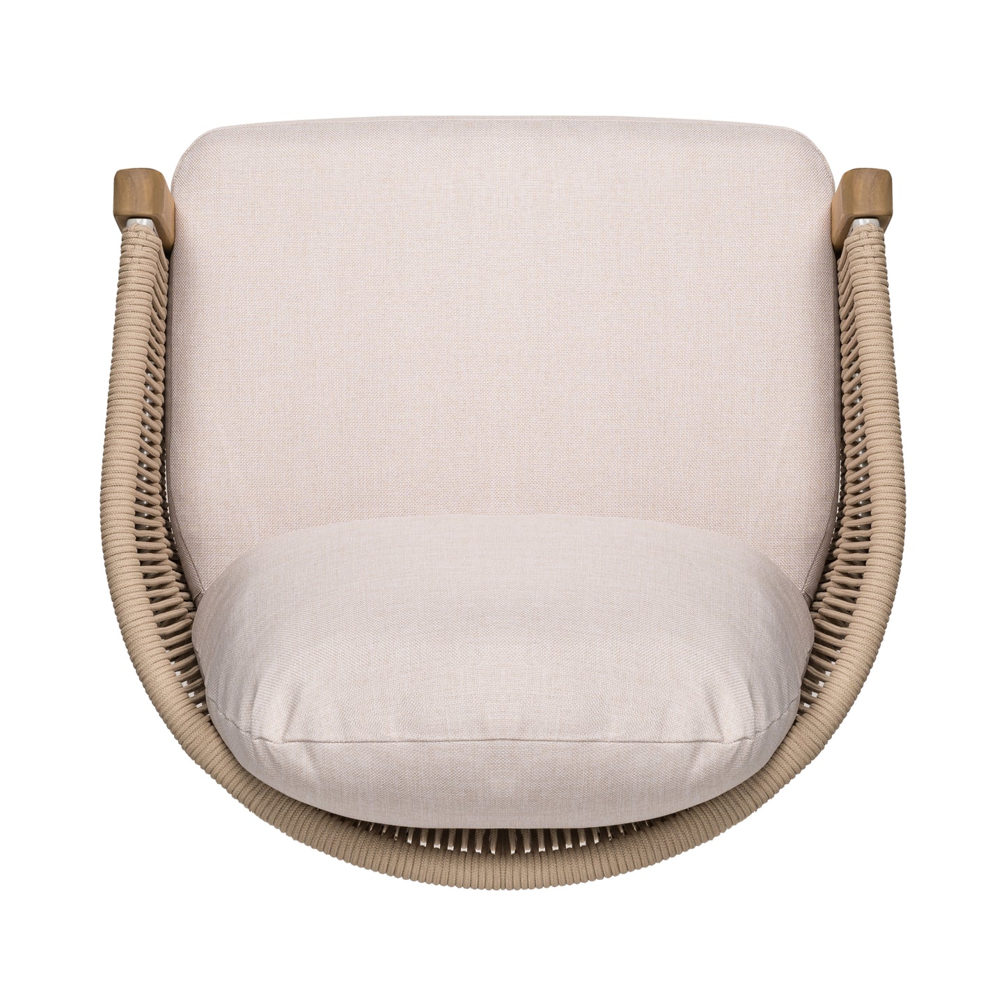Grottana Outdoor Modern Upholstered Dining Arm Chair(Set of 2)