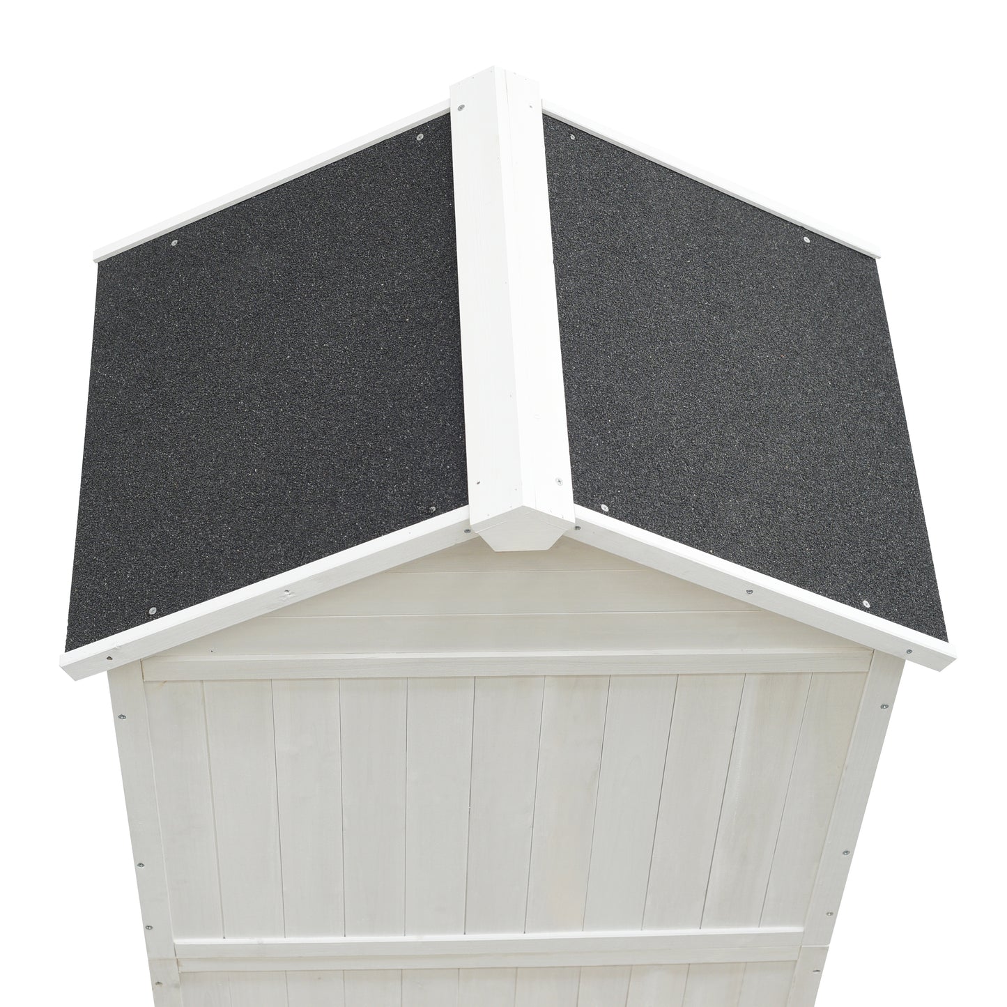 Faevyne White Fir Wood Storage Shed with Double Doors