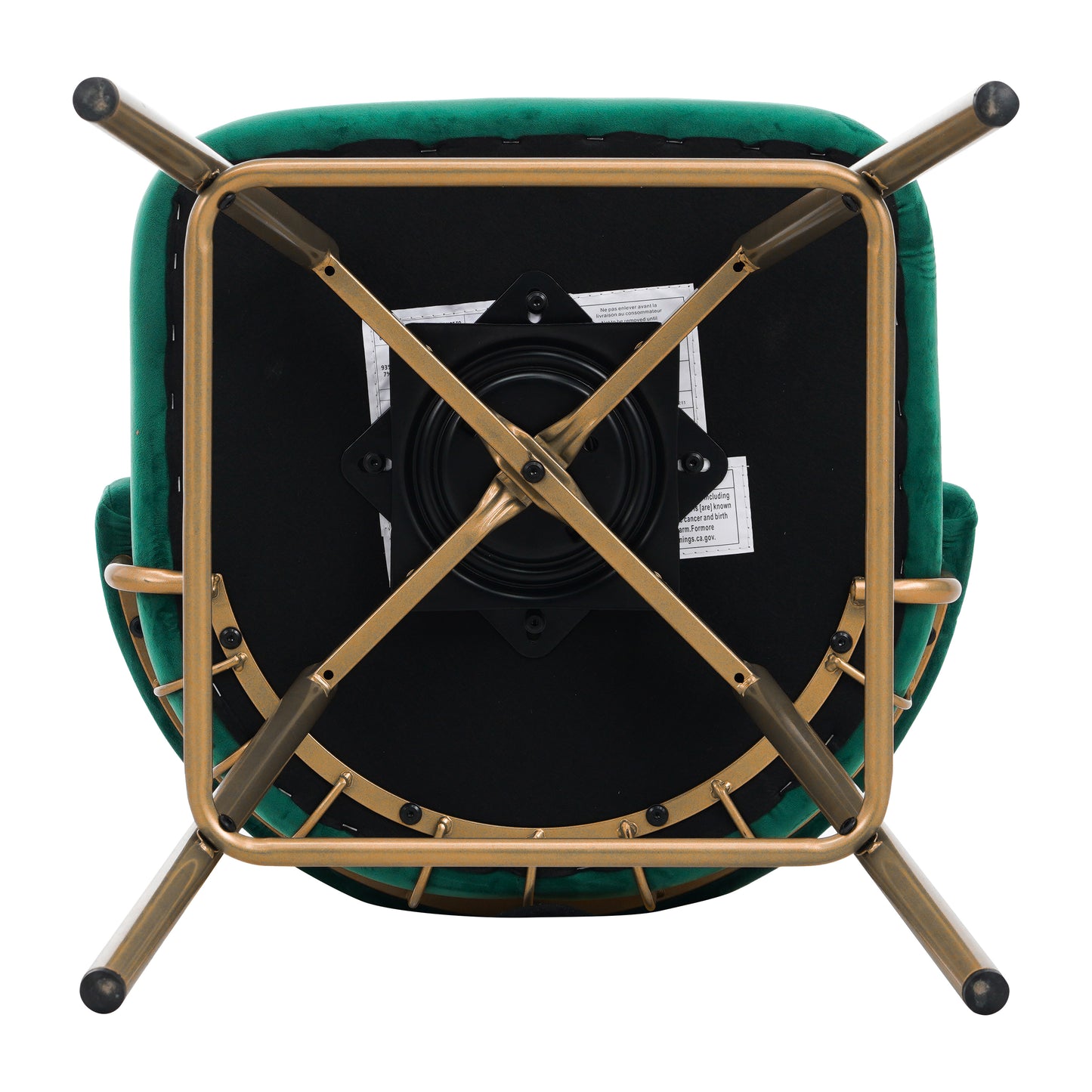 Novimonir 26" Counter Height Bar Stools Set of 2, 180° Swivel Upholstered Barstools