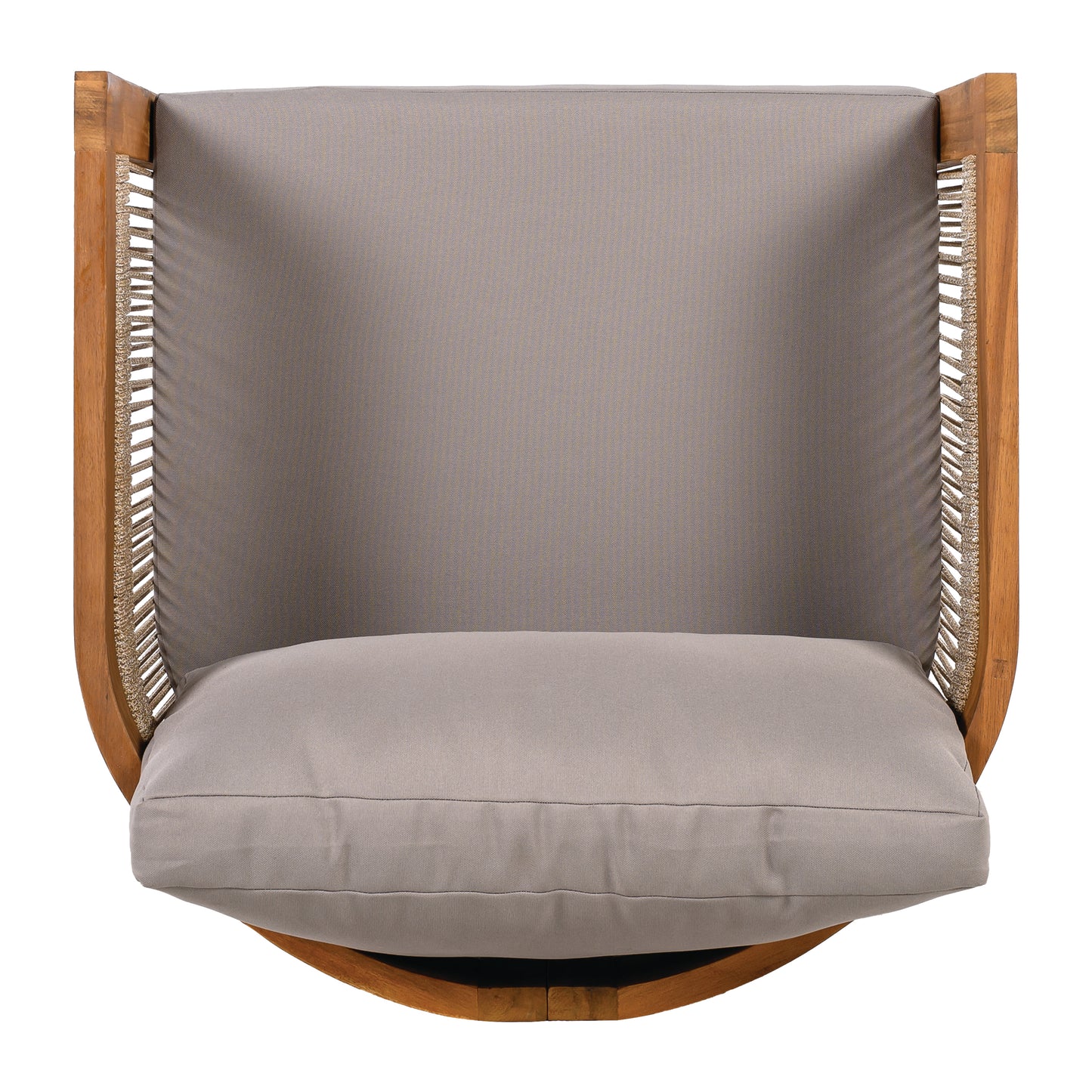 Zumawanel Premium Acacia Wood Outdoor Club Chair with Water-Resistant Cushions