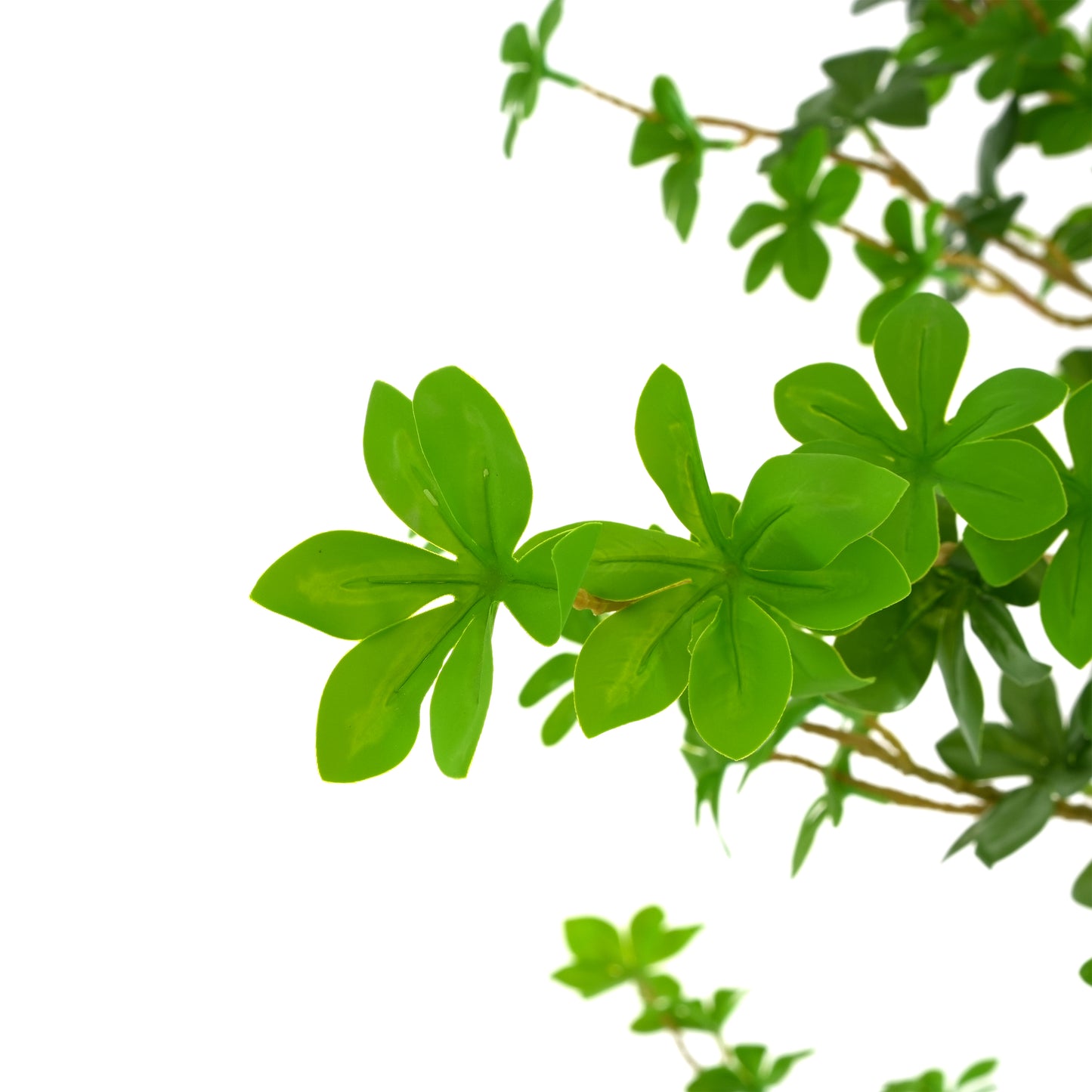 Kyrion 76" Artificial Enkianthus Tree with Black Plastic Pot