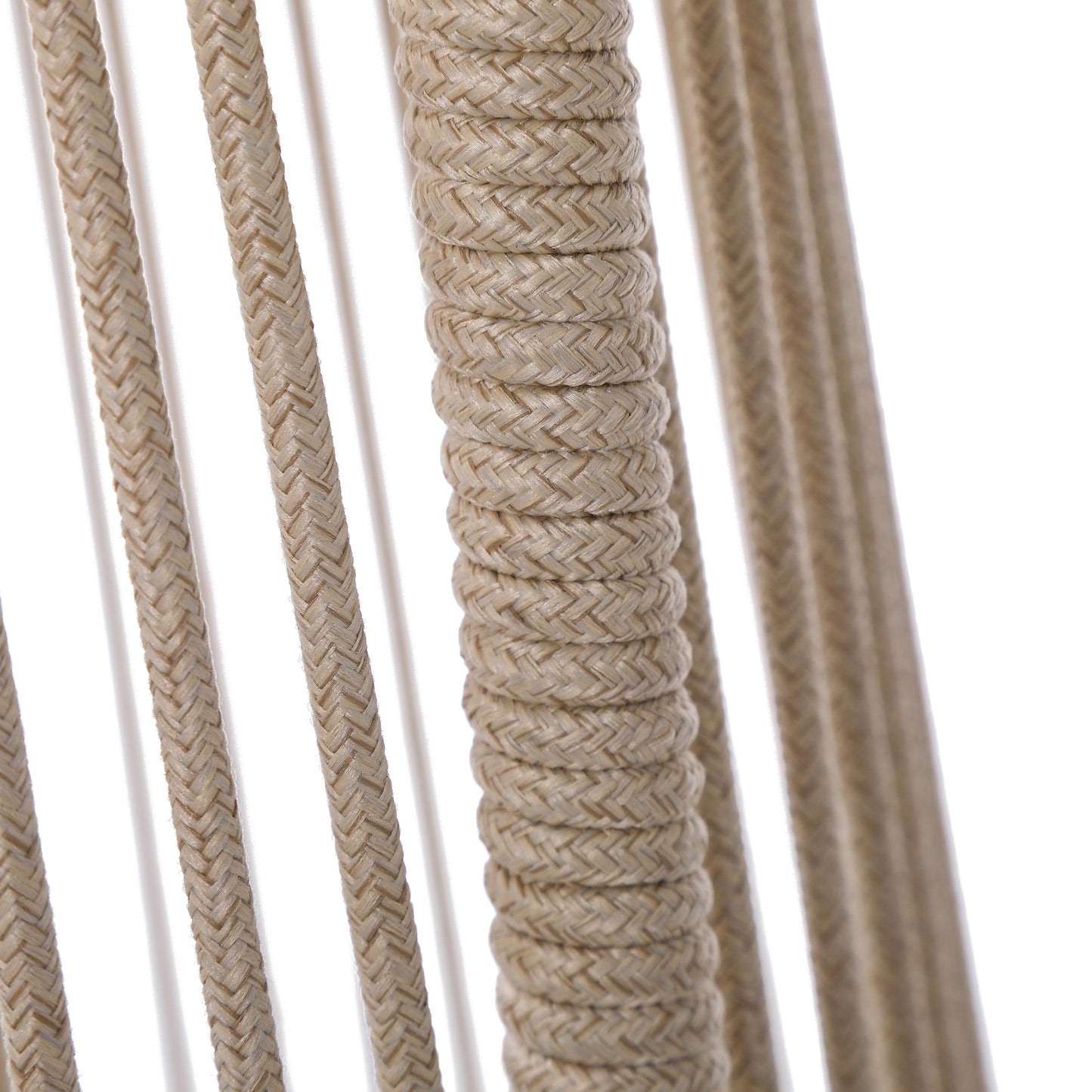 Laycee Modern Outdoor Rope Weave Club Chair (Set of 2)