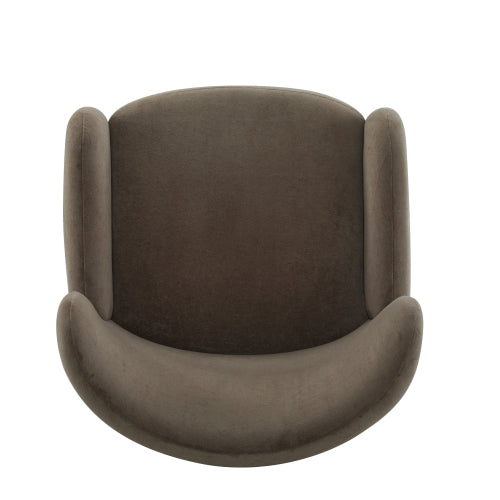 Parmelar Velvet Upholstered Wingback Club chair