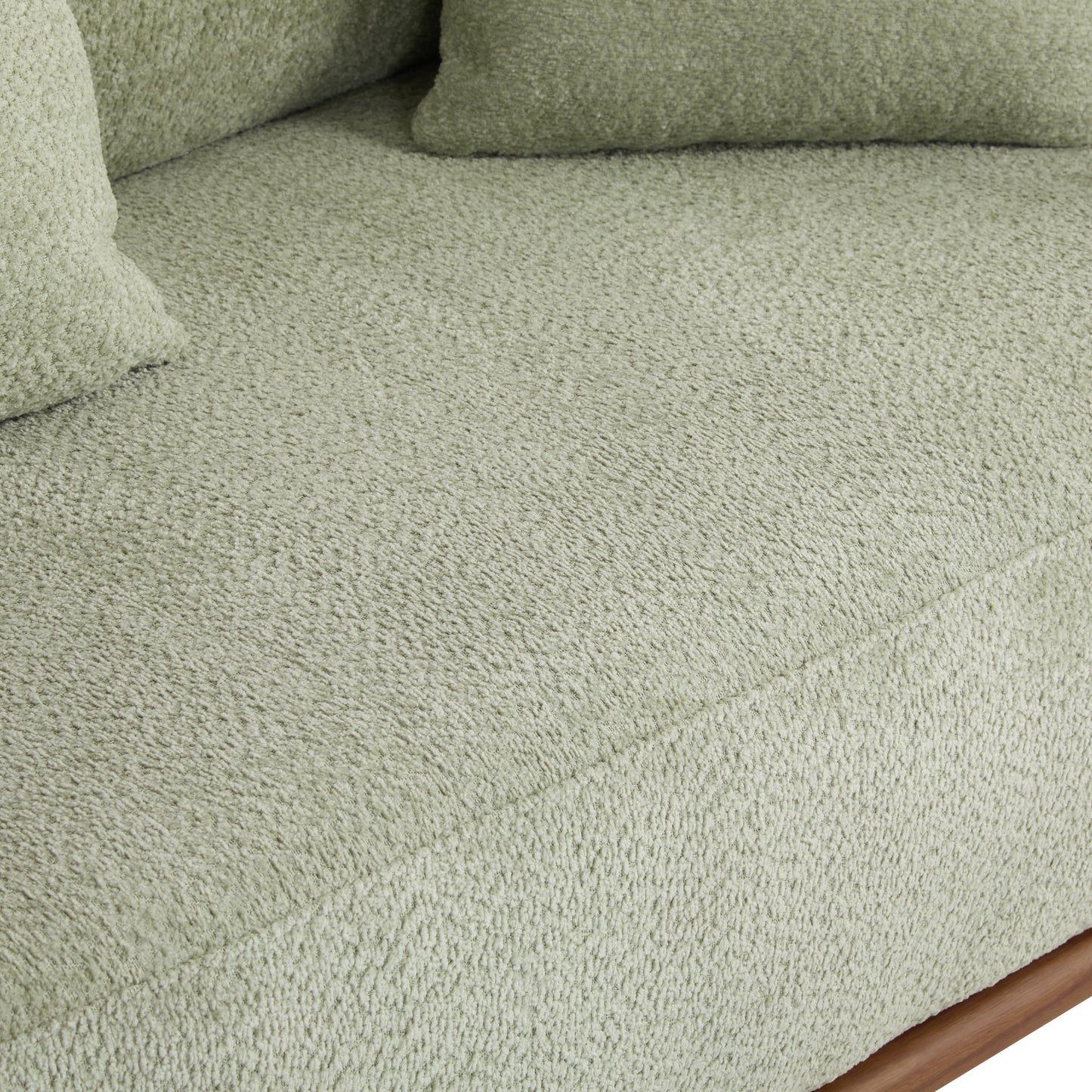 Warder Modern Round Arm Curved Soft Sofa