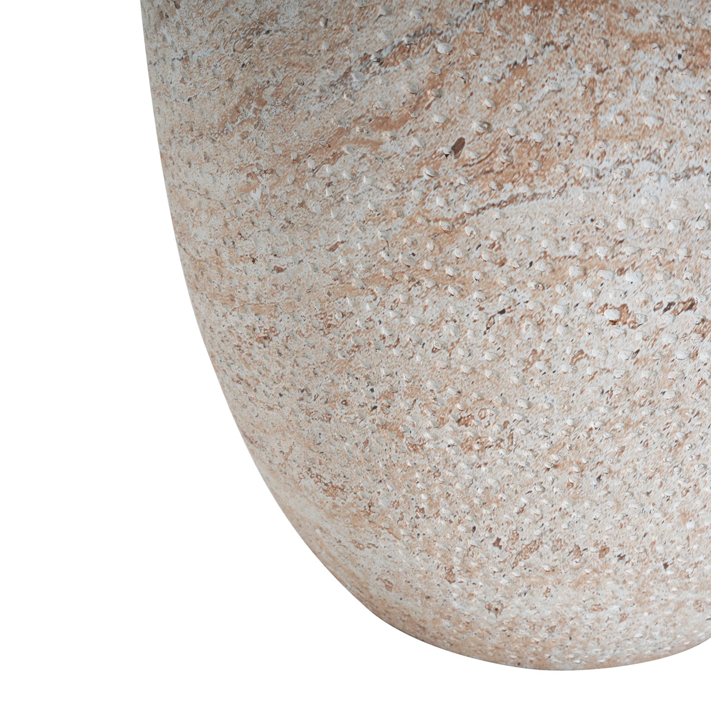 Savoy Outdoor Lightweight Concrete Side Table,Travertine Finish