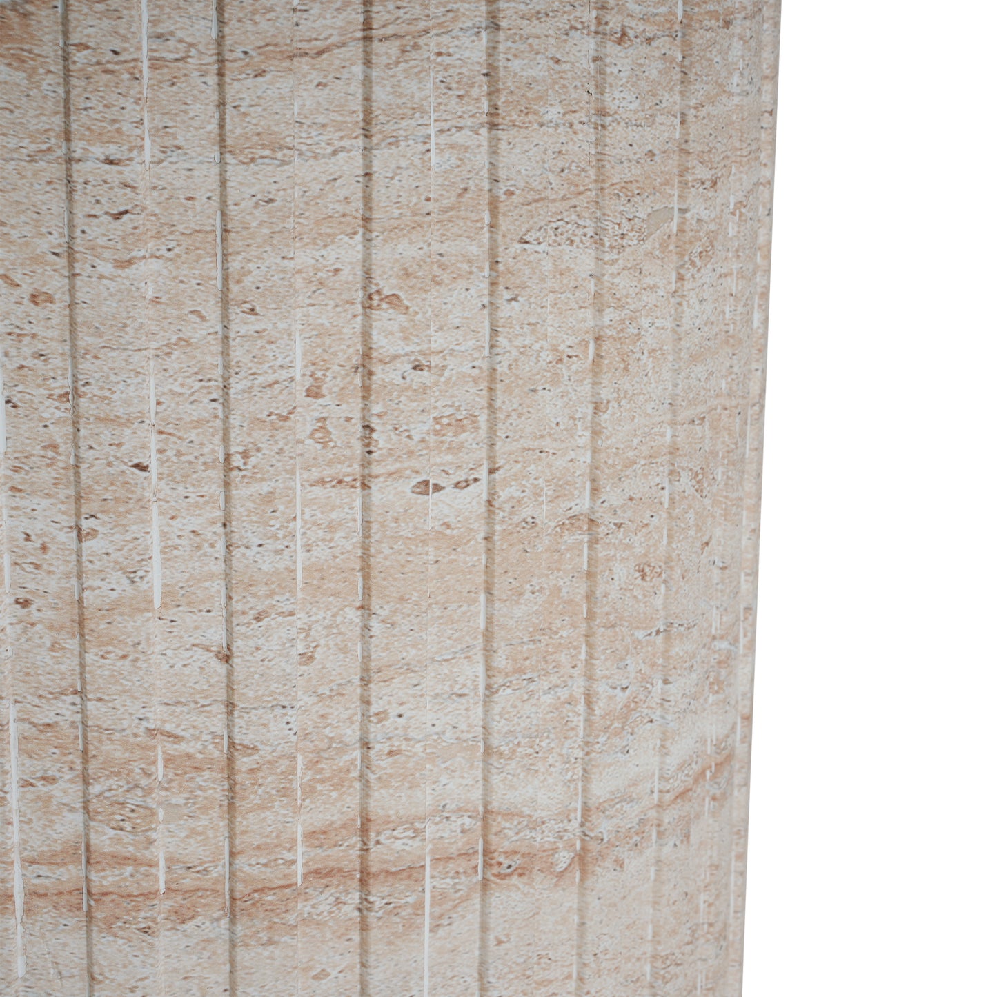 Chateau Outdoor Lightweight Concrete Side Table,Travertine Finish