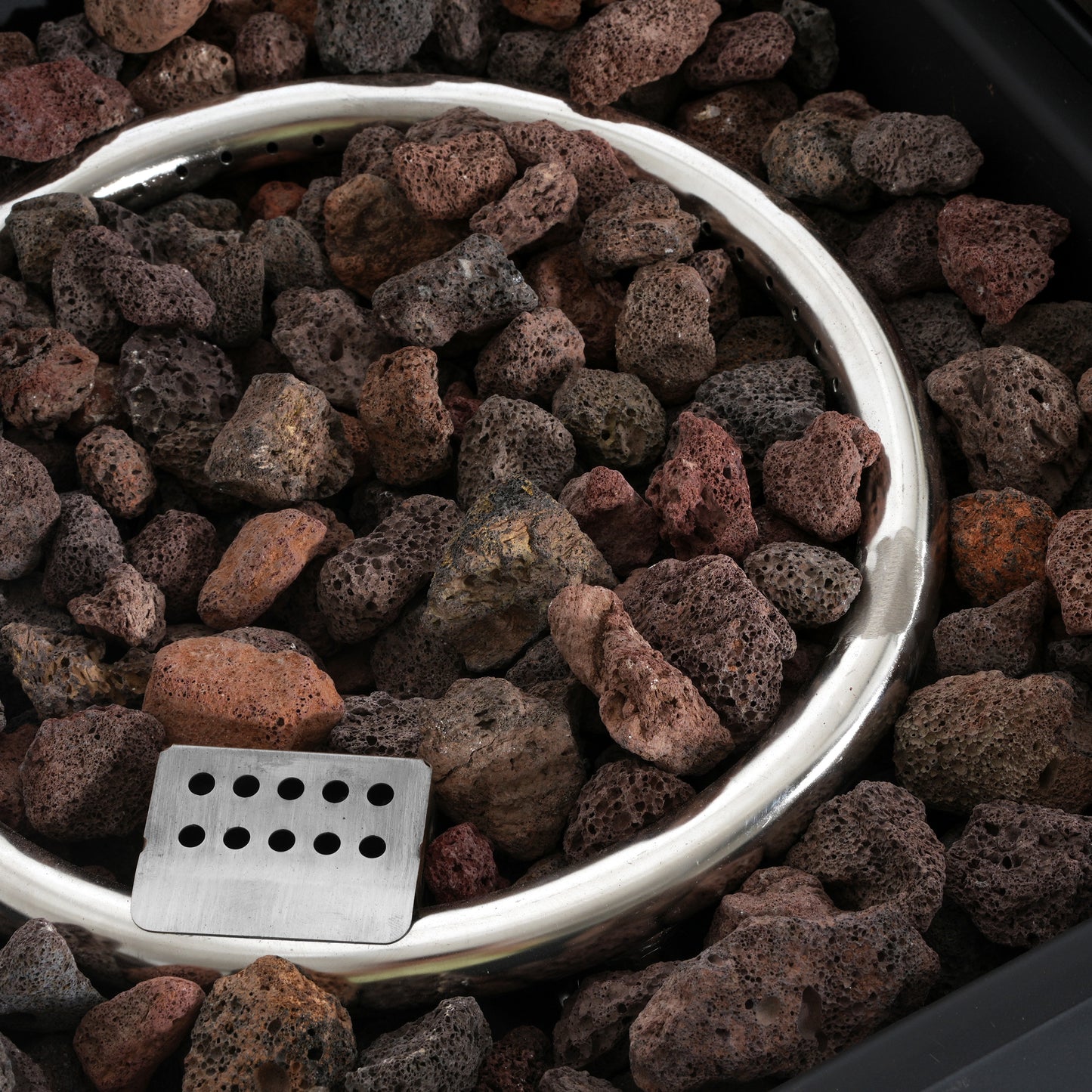 Kirathira Extendable Rectangle Aluminum fire Pit Table, 50,000BTU