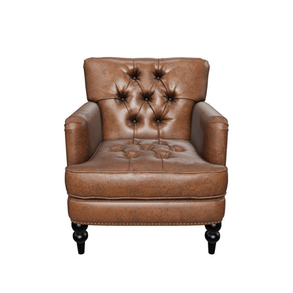 Madene Tufted Back Fabric Club Chair