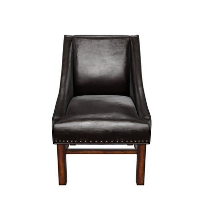 Claudia Contemporary Bonded Leather Upholstered Dining Chairs