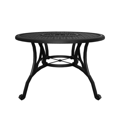Fonzo Outdoor Bronze Cast Aluminum Circular Dining Table (ONLY)