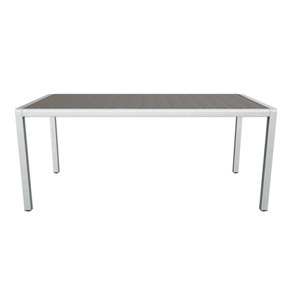 Coral Bay Outdoor Aluminum Dining Table w/ Wicker Top