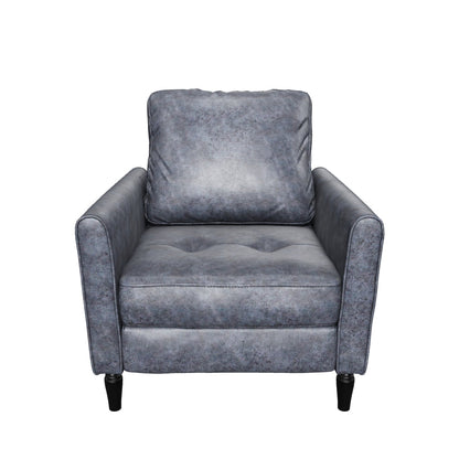 Xyan Contemporary Club Chair with Plush Microfiber Cushions