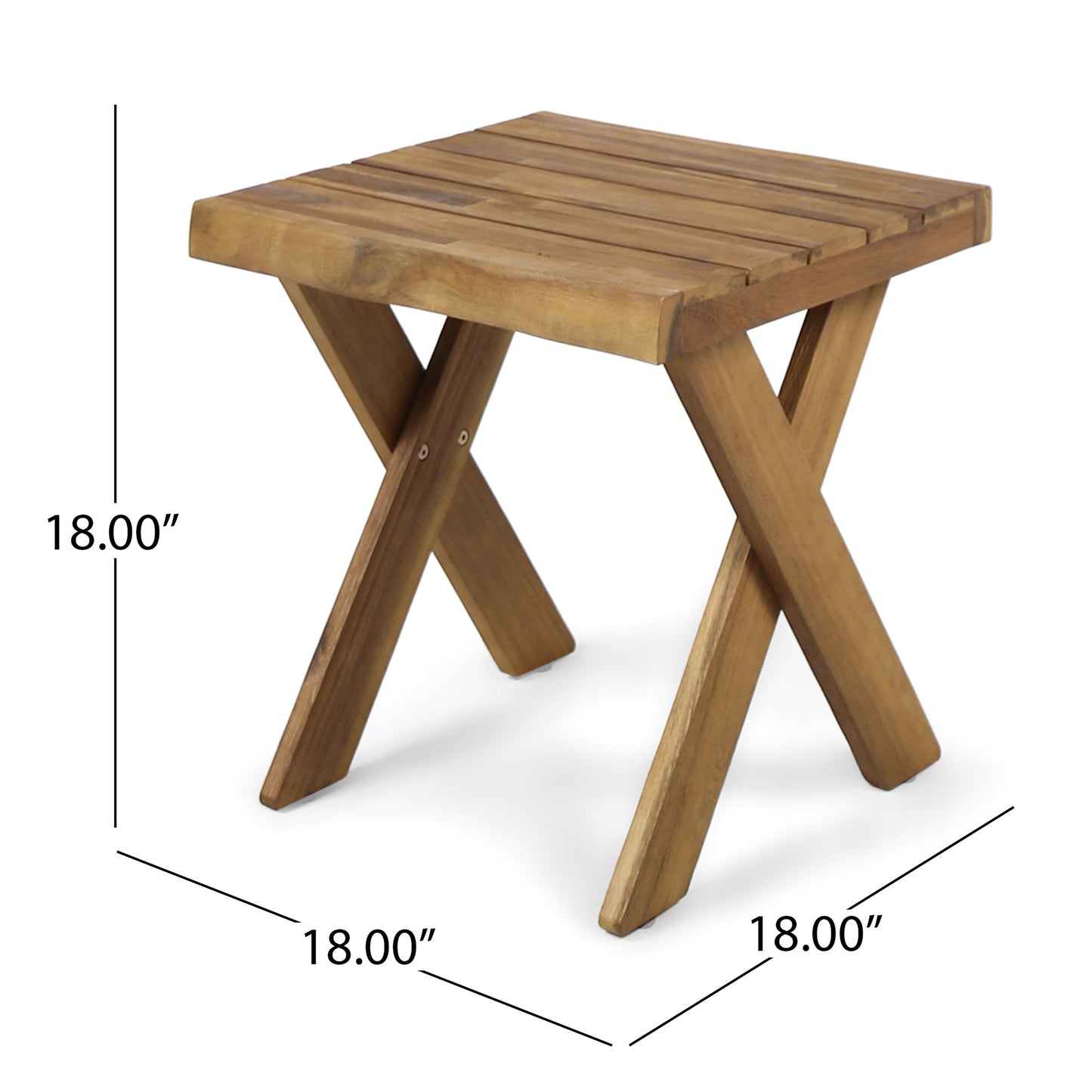 Farrells Indoor/Outdoor Acacia Wood Side Table