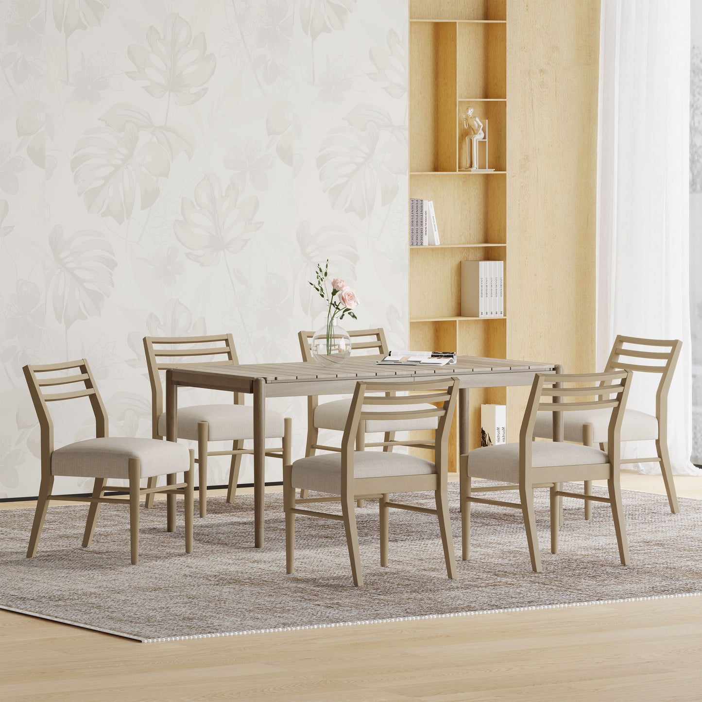 Farnam Acacia Wood 7 Piece Dining Set