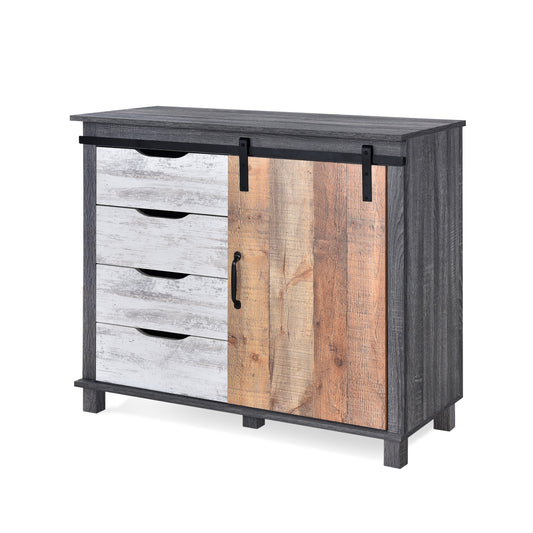 Hennepin Faux Wood Cabinet, Sonoma Gray Oak, White Oak, Yosemite Oak