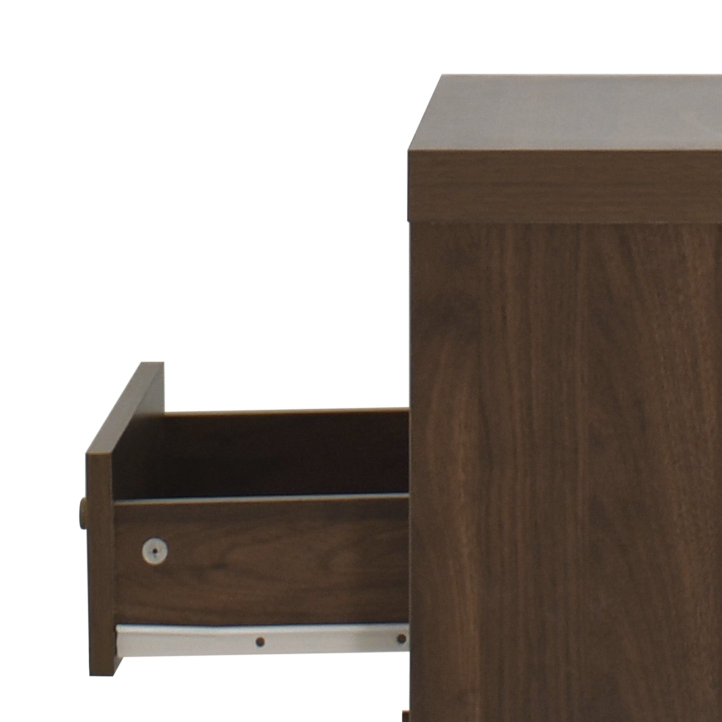 Farhart Mid Century Modern Faux Wood 2 Drawer Nightstand