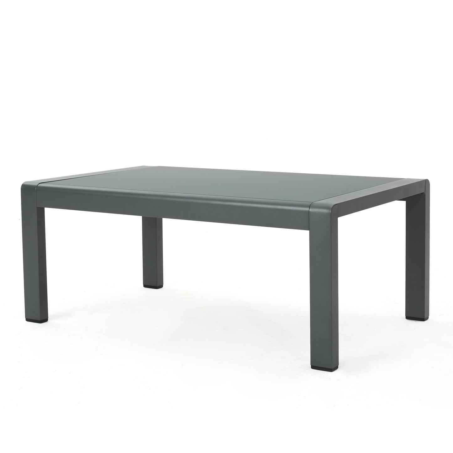 Crested Bay Outdoor Gray Aluminum 4 Piece Sofa Chat Set with Cushions
