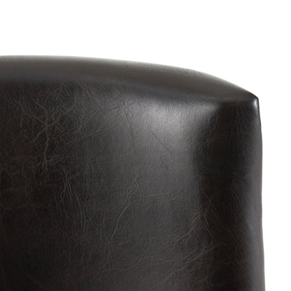 Rydel 27-Inch Brown Leather Nailhead Accent Counter Stools (Set of 2)