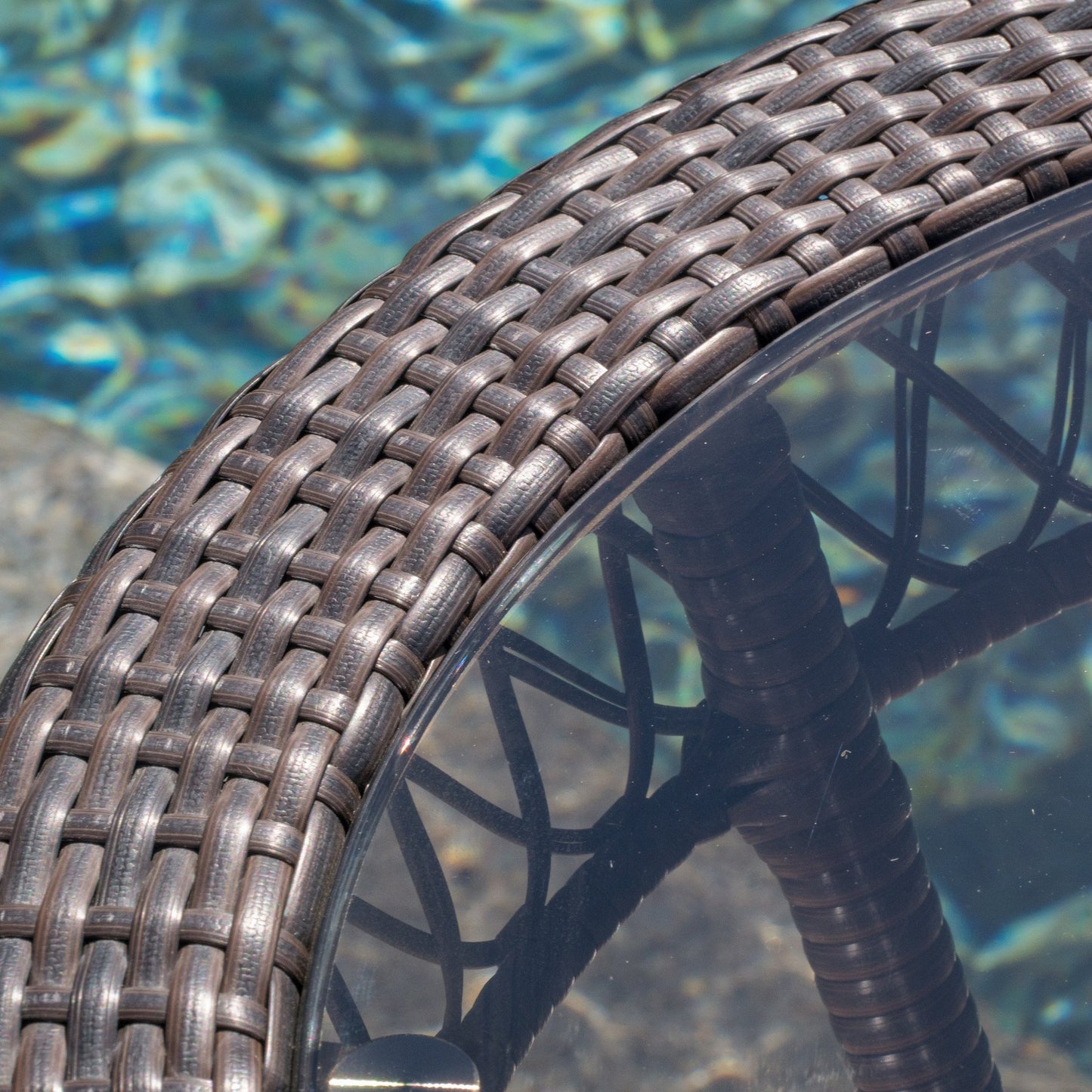 Ferndale Outdoor Multibrown Wicker 5pc Dining Set