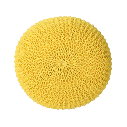 Patty Traditional Knitted Cotton Pouf