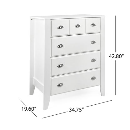 Cleary Contemporary Faux Wood 4 Drawer Dresser
