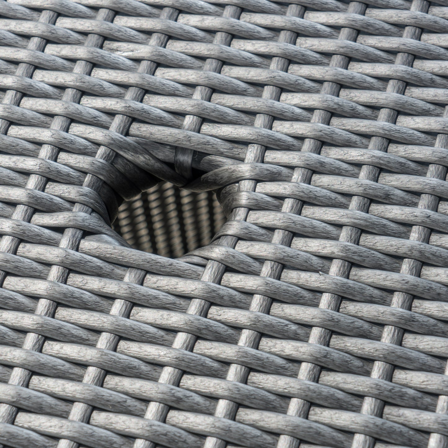 Portola Outdoor 3 Piece Grey Wicker Bistro Set with Cushions
